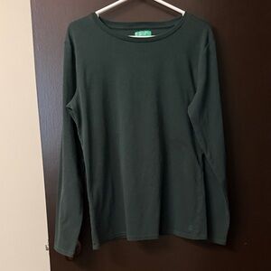 United Colors Of Benetton Forest Green long sleeve Top